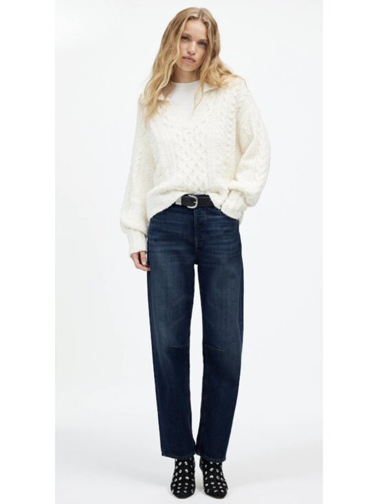 Madewell Denim - MADEWELL The Darted Barrel-Leg Jeans Softdrape Edition in Leeds Wash Size 32